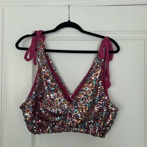 Free People Big Night Out Crop Top
